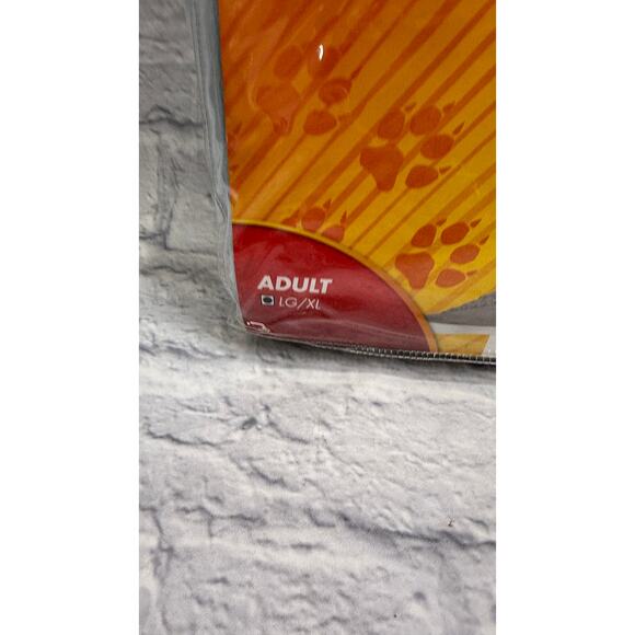 Spirit Halloween Adult Shark Jumpsuit Costume Size L/XL Plush Hooded Gray New - Picture 2 of 4